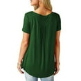 thumbnail image 5 of Viworld Women's Loose T-Shirt Short Sleeve Casual Tops Blouse Tee Plus Size, 5 of 6