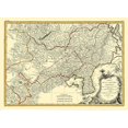 thumbnail image 2 of Bonne 32x24 White Modern Wood Framed Museum Art Print Titled - Asia Chinese Tartary - Bonne 1771, 2 of 4