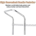 thumbnail image 5 of Luku 2-Tier Heavy Duty Utility Cart - Commercial Grade Steel Rolling Cart with Wheels & Handle, NSF Listed Multi-Purpose Shelf for Kitchen, Storage or Retail Display, 5 of 7