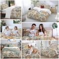 thumbnail image 6 of Farmhouse Morocco Bedding 3 Piece Duvet Cover Set Twin Size, Boho Abstract Shabby Texture Art Soft Microfiber Comforter Cover with Zipper Closure & Pillowcases, Wrinkle & FadeResistant Quilt Cover, 6 of 9