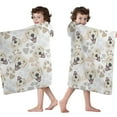 thumbnail image 4 of Cute Golden Retriever Hooded Bath Towel，50"x30" for Ages 3 To 12 Kids, Quick Dry Lightweight Soft Microfiber Hood Beach Towel Cover Up for Kids, 4 of 7