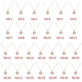 thumbnail image 2 of Pendentif Rond en Forme de Pièce Collier Disque Alphabet Chaîne de Cou Fille Cadeau Bijou Féminin, 2 of 8