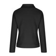 thumbnail image 5 of Fengqque Women's Slimming Double Breasted Long Sleeve Loose Solld Turn-Down Collar Cardigan Short Tops Blouse Coats, 5 of 8