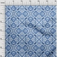 thumbnail image 3 of oneOone Polyester Spandex Medium Blue Fabric Block Sewing Material Print Fabric By The Yard 56 Inch Wide-NO, 3 of 6