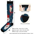 thumbnail image 3 of FREEAMG Cute Bear And Santa Compression Socks for Women Men,Knee High Stockings for Athletic Sports,Running,Travel, 3 of 7