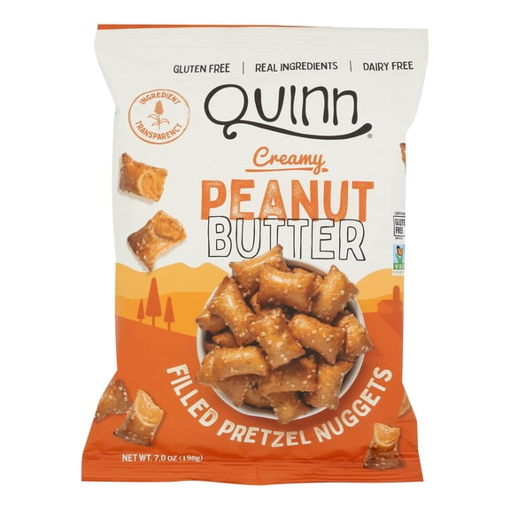 QUINN - Peanut Butter Pretzel Nuggets with Sea Salt - 7 OZ, Case of 8