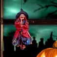 thumbnail image 4 of 3x Adornos de Escena de Brujas Vodoras para Puerta Del Patio Trasero Del Hogar Soledad Colgante de Halloween, 4 of 10