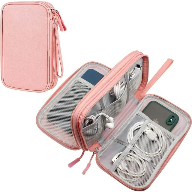 Mistaha Travel Organizer Electronics Accessories Carrying Bag Tech Case Pouch for Keeping Cellphone SD Cards