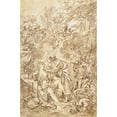 thumbnail image 3 of François Boucher 13x18 Black Modern Framed Museum Art Print Titled - Vertumnus and Pomona, 3 of 5