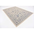 thumbnail image 3 of Unique Loom Botanical Collection Bohemian, Abstract, Traditional, Indoor and Outdoor Area Rug, 7' 0" x 10' 0", Beige/Blue, 3 of 5