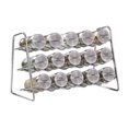 thumbnail image 2 of Farberware Prefilled 15 Jar Stainless Steel Spice Rack, 2 of 4