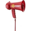 Dress-Up-America Firefighter Megaphone Mic For Kids - Red Fireman Mega phone Bullhorn Speaker With Siren Sound