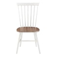thumbnail image 3 of Eagle Ridge Wood Dining Chair with Toffee Brown Seat and Cream Base 2 Pack, 3 of 6