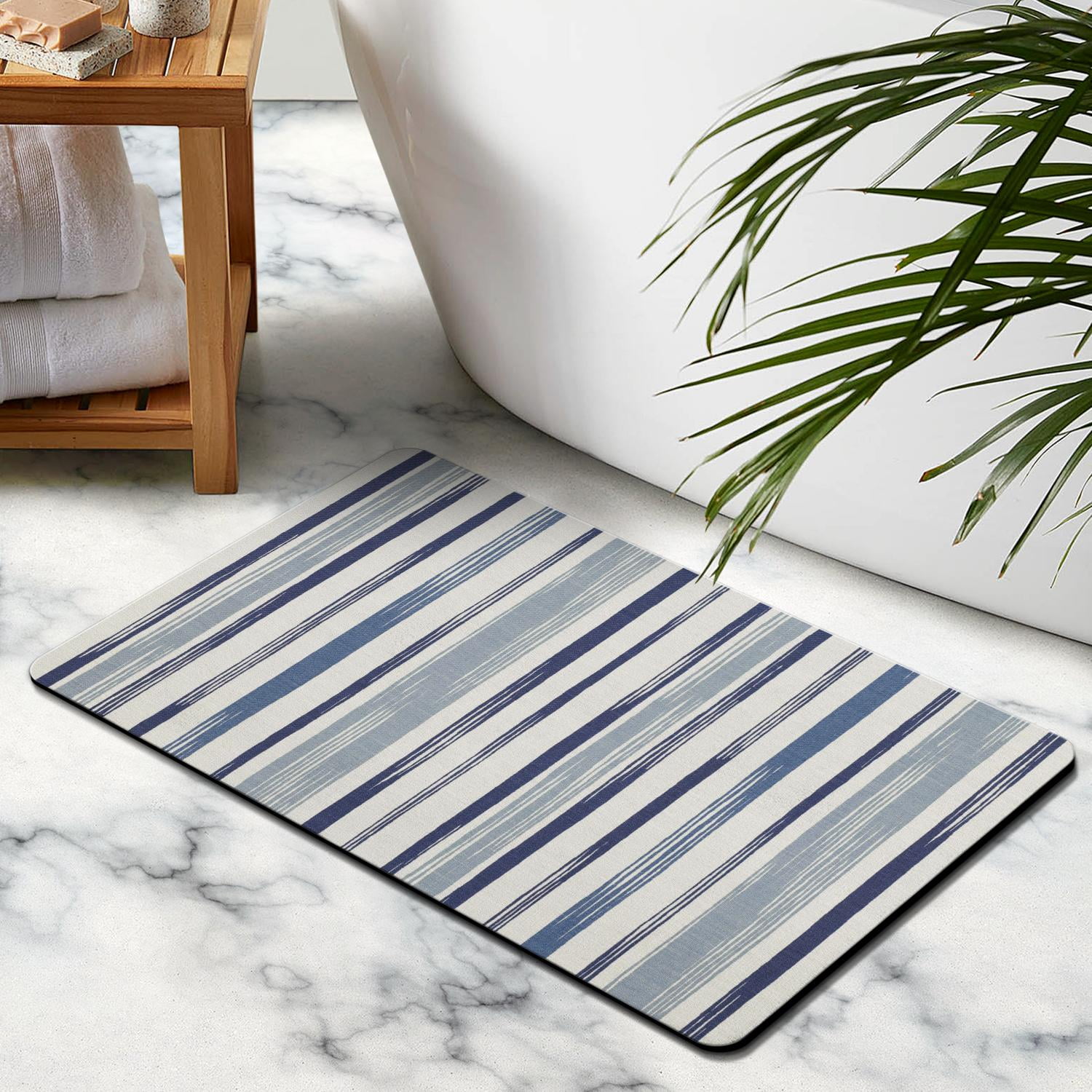 Luxury Bathroom Rugs 20x32 inch: Non-Slip, Machine Washable Quick-Drying Bath Mat for Tub, Shower and Entire Bathroom