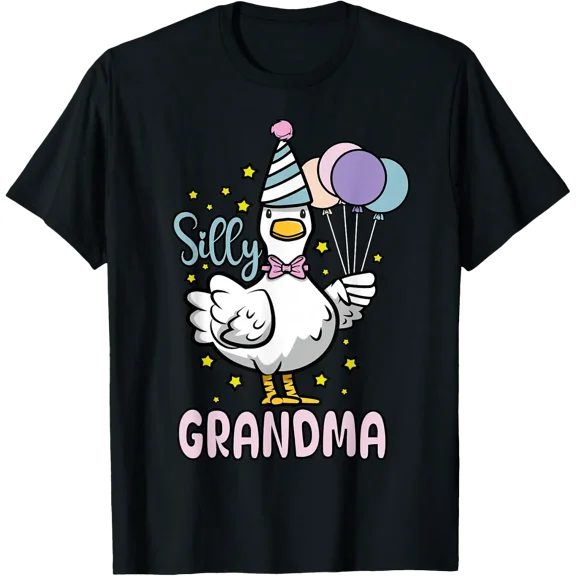 Silly Grandma Goose Birthday Family Matching T-Shirt