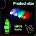 Bubabox 32 Pcs Led Finger Lights Random Colors, Party Finger Lights for