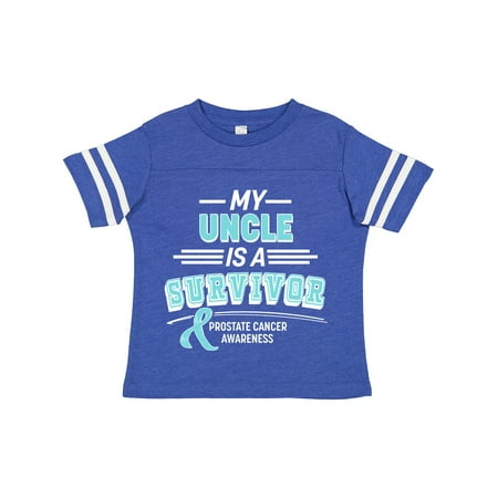 

Inktastic My Uncle is a Survivor- Prostate Cancer Awareness Gift Toddler Boy or Toddler Girl T-Shirt