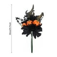 thumbnail image 3 of SLYNSHome Halloween Black Flower Bouquet,Fall Artificial Pumpkin Flowers Bunches for Home Weeding Halloween Party Decorations, 3 of 7