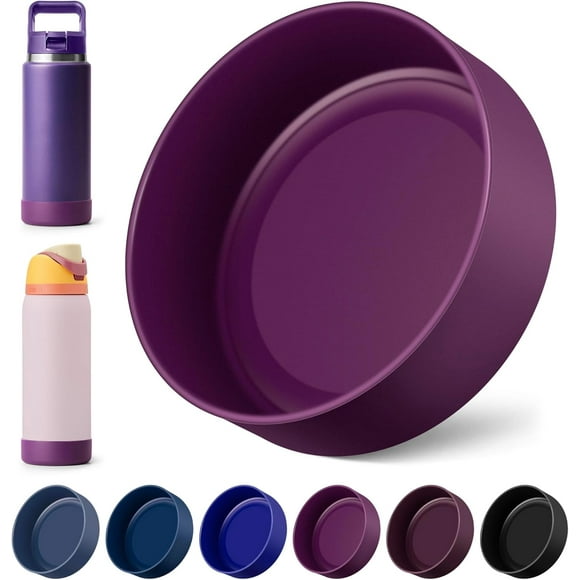 shiyou-Protective Silicone Boot for YETI 26 oz Water Bottles, Water Bottle Boot for Owala Twist & FreeSip & Flip 36 oz, Anti-Slip Sleeve Bottom Protector for YETI Rambler Bottles (Nordic Purple)