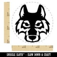 thumbnail image 2 of Wolf Head Self-Inking Rubber Stamp Ink Stamper - Black Ink - Small 3/4 Inch, 2 of 7