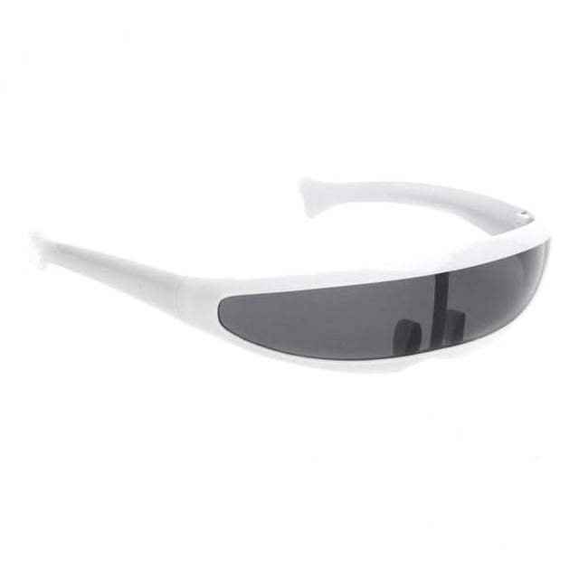 Gafas de Sol Sunnimix Montura Blanca Espejo Negro gafas de disfraces