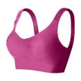 thumbnail image 5 of Seamless Full Coverage Lift Bra for Everyday Comfort and Support – Wireless V Shaping Underwear for Full Bust Wearability and All‑Season Fit, XL, Hot Pink, 5 of 5
