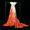 thumbnail image 2 of Scarf for Women Butterflies Printed Chiffon Silk Scarves And Long Ladies Scarves Shawl Dual-use Bandanas, 2 of 2