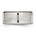 thumbnail image 4 of Stainless Steel Polished and Textured 10mm Band, 4 of 8