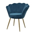 thumbnail image 5 of Abble Living Room Navy Velvet Upholstered Accent Armchair, 5 of 7