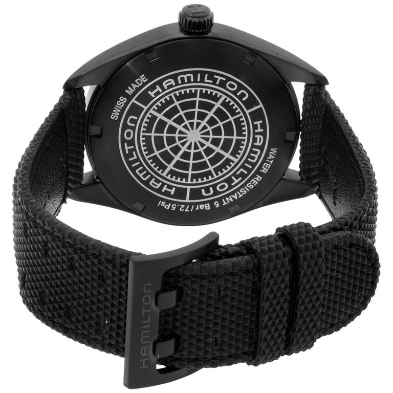 Hamilton Khaki Field Black Dial Black PVD Mens Watch H68401735