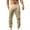 Khaki, variant on Shadoumai Mens Cotton Linen Pants Casual Drawstring Elastic Waist Straight Leg Track Pants School Uniform Trousers with Pockets