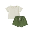 thumbnail image 1 of Kmbangi T-shirt Nouveau-Né à Manches Courtes + Short Élastique pour Bébé, 1 of 9