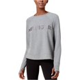 thumbnail image 2 of Tommy Hilfiger Sudadera bordada para mujer, gris, mediana Tommy Hilfiger Camisa de entrenamiento, 2 of 2