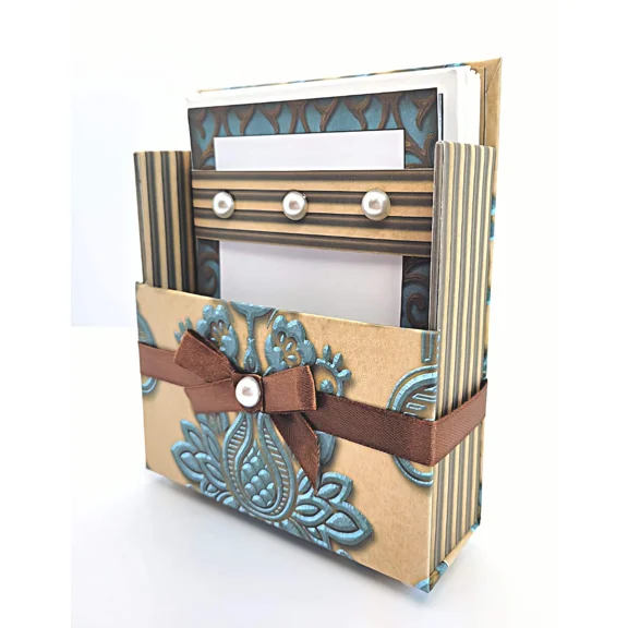 42-Pc Stationery For Him Gift Box Set W/Reusable Desktop Organizer Box And Gold