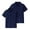 Navy, variant on Grblisyd 2-Pack Unisex Kids Polo Shirt Soft Short Sleeve Golf Girls School Uniform Shirt Comfortable Polo Shirt Button Closure Collared Shirt