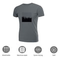 thumbnail image 3 of Coolnut Men's T Shirt Odor Protection Short, Forest Silhouette Background Mens Short Sleeve Tees, Grey Crew-Neck Casual Tee Shirts, L, 3 of 6