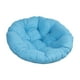 thumbnail image 3 of Cojín redondo acolchado para silla de 50 cm (solo cojín) con cesta colgante transpirable Cielo azul, 3 of 9