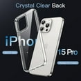 thumbnail image 3 of JETech Case for iPhone 15 Pro 6.1-Inch, Non-Yellowing Shockproof Phone Bumper Cover, Anti-Scratch Clear Back (Clear), 3 of 6