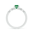 thumbnail image 2 of ANGARA Natural Marquise and Dot Emerald Engagement Ring with Diamonds in 14K White Gold for Women (Size-5mm) | May Birthstone, Birthday, Anniversary, Jewelry Gift for Women | Natural Emerald Ring, 2 of 9