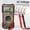 Red, variant on ANENG SZ304 Red Multifunction 1999 Counts Digital Multimeter True RMS Handheld High Precision Tester Measures Voltage Current Resistance Capacitance Frequency Diode with Test Leads