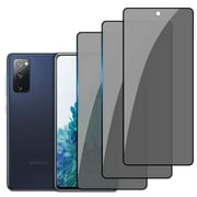3-PACK Privacy Screen Protector Compatible with Samsung Galaxy S20 FE, Anti Spy Black Tempered Glass Protective Film for Samsung S20 FE [Easy Installation] [Bubble Free] [Case Friendly]