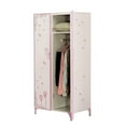 thumbnail image 2 of ACME Priya II 2-Door Metal Frame Kids Wardrobe Armoire in White, 2 of 3