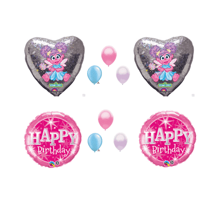 10 pc. Abby Cadabby Sesame Street Birthday Party Balloons Decoration Supplies