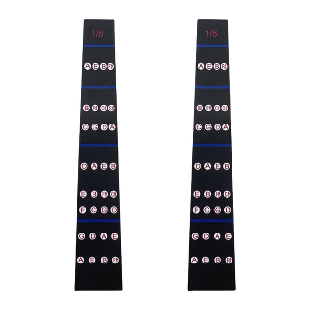 BELOVING 2 Pieces Finger Guide Stickers Note Labels for Beginner Scale Learning Adult Style E