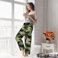 thumbnail image 5 of Vsdgher Camouflage Dinosaur Women’s Womens Pajama Pants, Lounge Wide Leg PantsLounge Pants,Sleep Bottoms, Lounge for Women-Small, 5 of 6