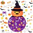 thumbnail image 2 of Halloween Decoration DIY Felt with Ornaments,DIY Felt Crafts Witch Set Wall Hanging Decoration with 49Pcs Detachable Ornaments for Toddler Gifts Party Favor Supplies, 2 of 6