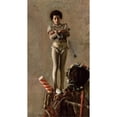 thumbnail image 2 of Antonio Mancini 9x14 Black Ornate Wood Framed Double Matted Museum Art Print Titled: The Saltimbanco, 2 of 5