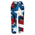 thumbnail image 4 of Hvot&aat Women's Harem Pants Red Galaxy Nebula Independence Day Printed Trousers High Waisted Jogger, 4 of 5