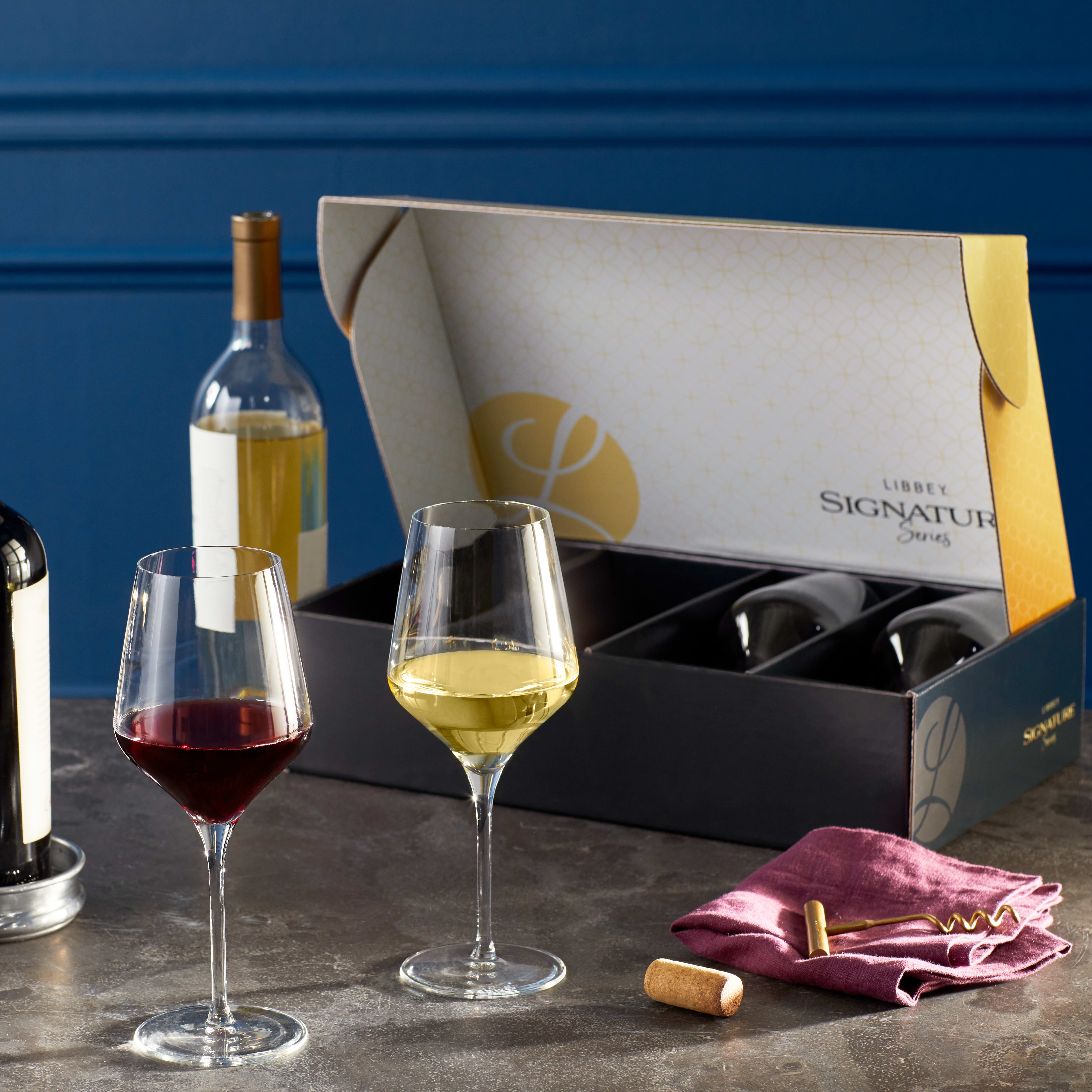  Libbey Signature Greenwich - Juego de 12 copas de vino para  fiestas para vinos tintos y blancos : Hogar y Cocina