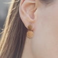 thumbnail image 2 of Daolelai Hand-Wound Ball Earrings, 2 of 2